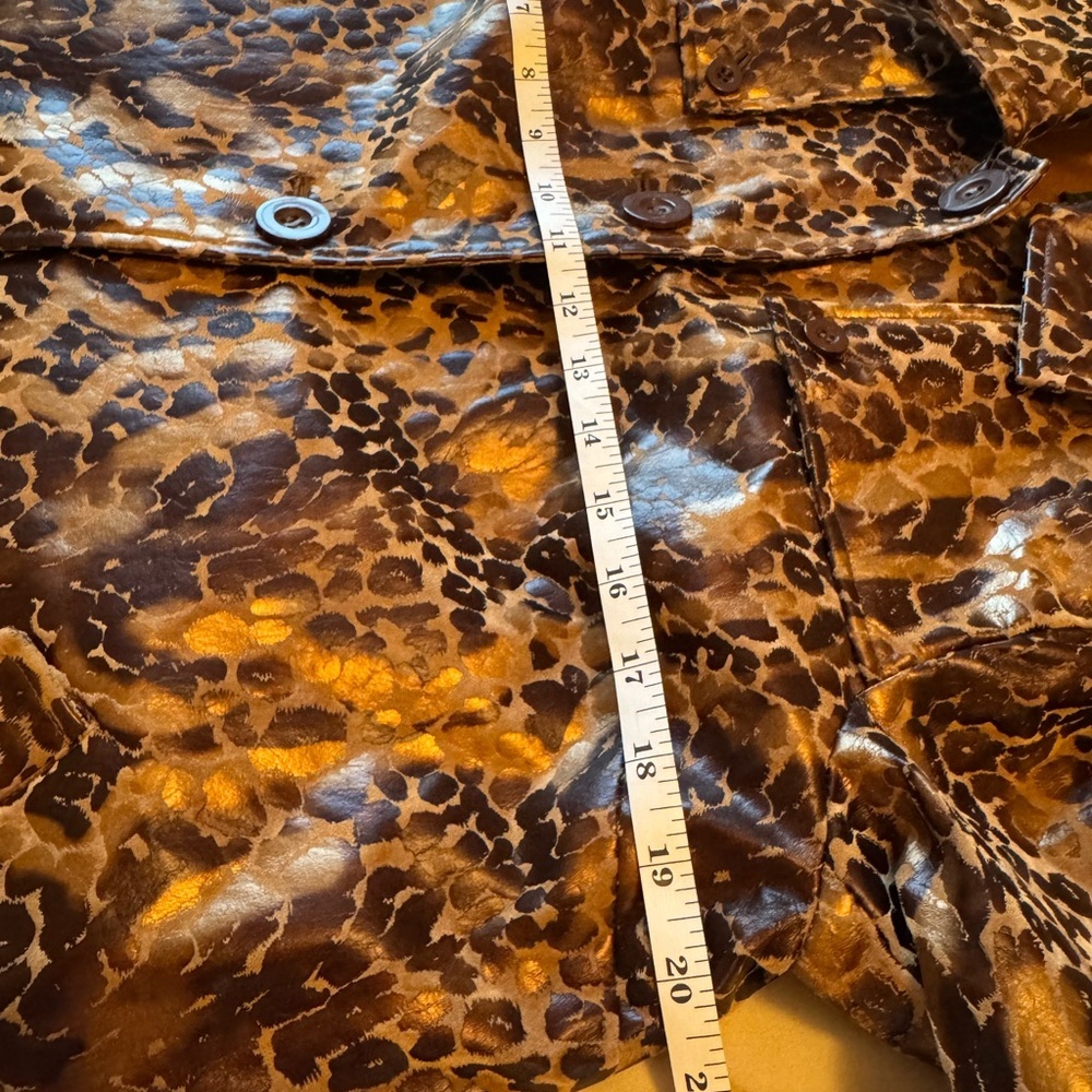 Mark Zunino Leopard Print Button Down Shirt Size M - Picture 7 of 9
